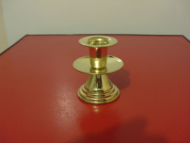 0327 -Candelero mini con arandela de laton.